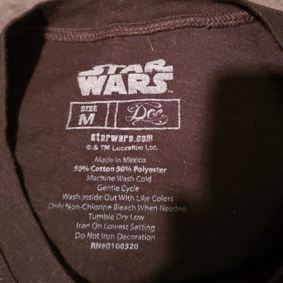 Star Wars tshirt juniors size Medium like new Chewie, Pew Pew, Vader, Death Star - Picture 5 of 10